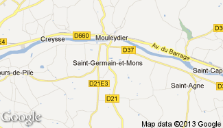 Plan de Saint-Germain-et-Mons