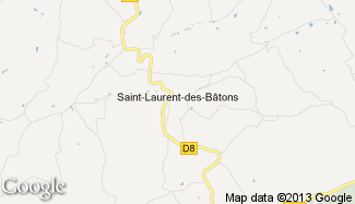 Plan de Saint-Laurent-des-Bâtons
