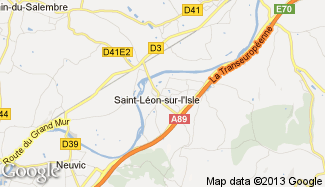 Plan de Saint-Léon-sur-l'Isle