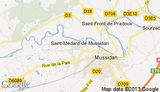 Plan de Saint-Médard-de-Mussidan