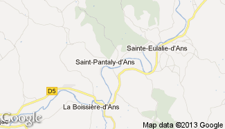 Plan de Saint-Pantaly-d'Ans