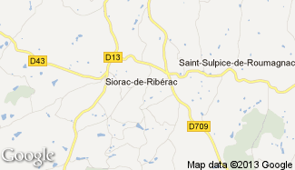 Plan de Siorac-de-Ribérac