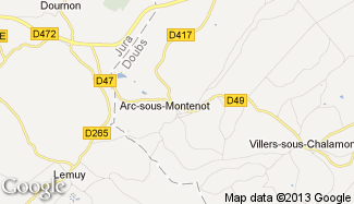 Plan de Arc-sous-Montenot