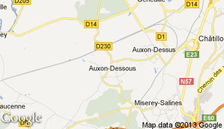 Plan de Auxon-Dessous