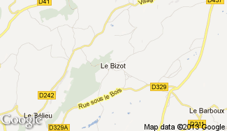 Plan de Le Bizot
