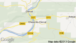 Plan de Chaux-lès-Clerval