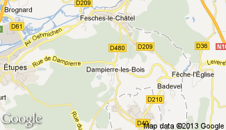 Plan de Dampierre-les-Bois