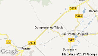 Plan de Dompierre-les-Tilleuls