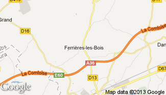 Plan de Ferrières-les-Bois