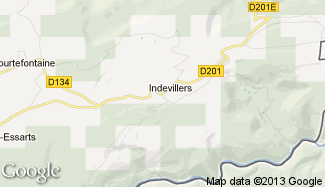 Plan de Indevillers
