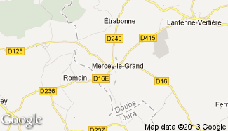 Plan de Mercey-le-Grand