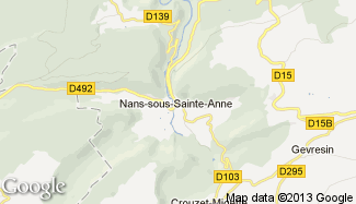 Plan de Nans-sous-Sainte-Anne