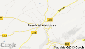 Plan de Pierrefontaine-les-Varans