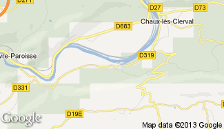 Plan de Roche-lès-Clerval