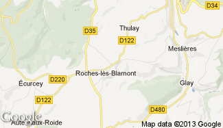 Plan de Roches-lès-Blamont