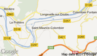 Plan de Saint-Maurice-Colombier