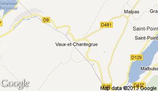 Plan de Vaux-et-Chantegrue