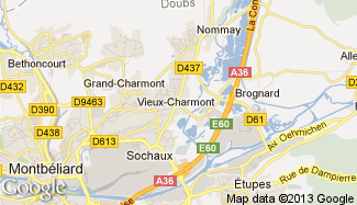 Plan de Vieux-Charmont