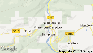 Plan de Villars-sous-Dampjoux