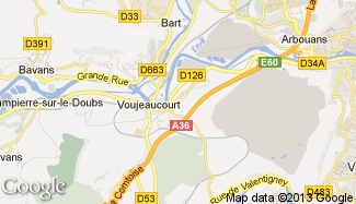 Plan de Voujeaucourt