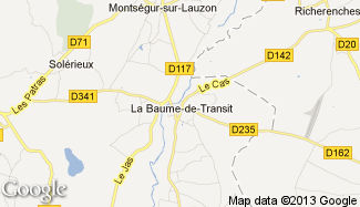 Plan de La Baume-de-Transit
