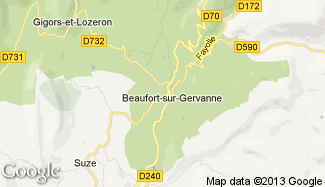 Plan de Beaufort-sur-Gervanne