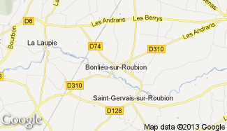 Plan de Bonlieu-sur-Roubion