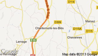 Plan de Chantemerle-les-Blés