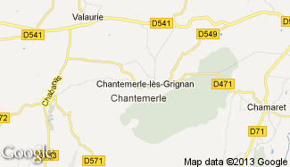 Plan de Chantemerle-lès-Grignan