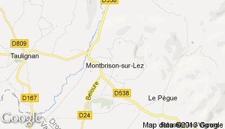 Plan de Montbrison-sur-Lez