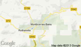 Plan de Montbrun-les-Bains