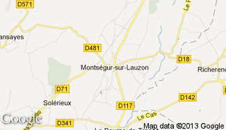 Plan de Montségur-sur-Lauzon