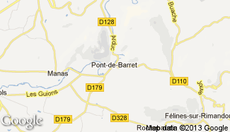 Plan de Pont-de-Barret