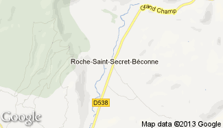 Plan de Roche-Saint-Secret-Béconne