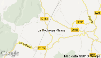 Plan de La Roche-sur-Grane
