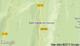 Plan de Saint-Agnan-en-Vercors