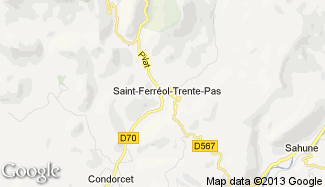 Plan de Saint-Ferréol-Trente-Pas
