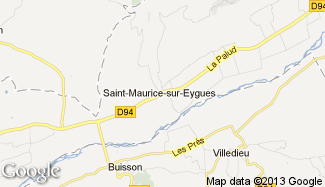 Plan de Saint-Maurice-sur-Eygues