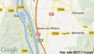 Plan de Saulce-sur-Rhône