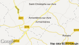 Plan de Armentières-sur-Avre