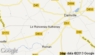 Plan de Le Roncenay-Authenay