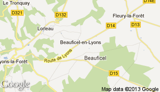 Plan de Beauficel-en-Lyons