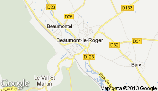 Plan de Beaumont-le-Roger