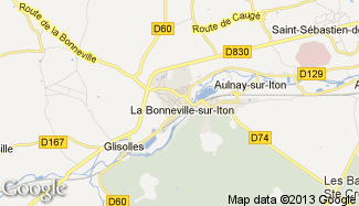 Plan de La Bonneville-sur-Iton