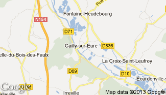 Plan de Cailly-sur-Eure
