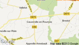 Plan de Cauverville-en-Roumois