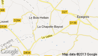 Plan de La Chapelle-Bayvel