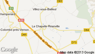 Plan de La Chapelle-Réanville