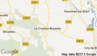 Plan de La Couture-Boussey