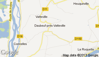 Plan de Daubeuf-près-Vatteville